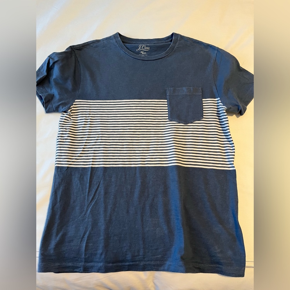 J. Crew striped pocket t-shirt